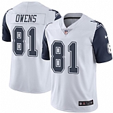 Nike Men & Women & Youth Cowboys 81 Terrell Owens White Color Rush Limited Jersey,baseball caps,new era cap wholesale,wholesale hats